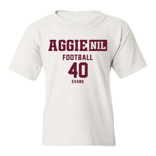 Texas A&M - NCAA Football : Gray Evans - Aggies NIL Classic Shersey Youth T-Shirt-0