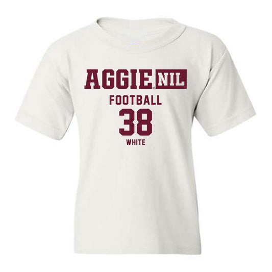 Texas A&M - NCAA Football : Jared White - Aggies NIL Classic Shersey Youth T-Shirt-0