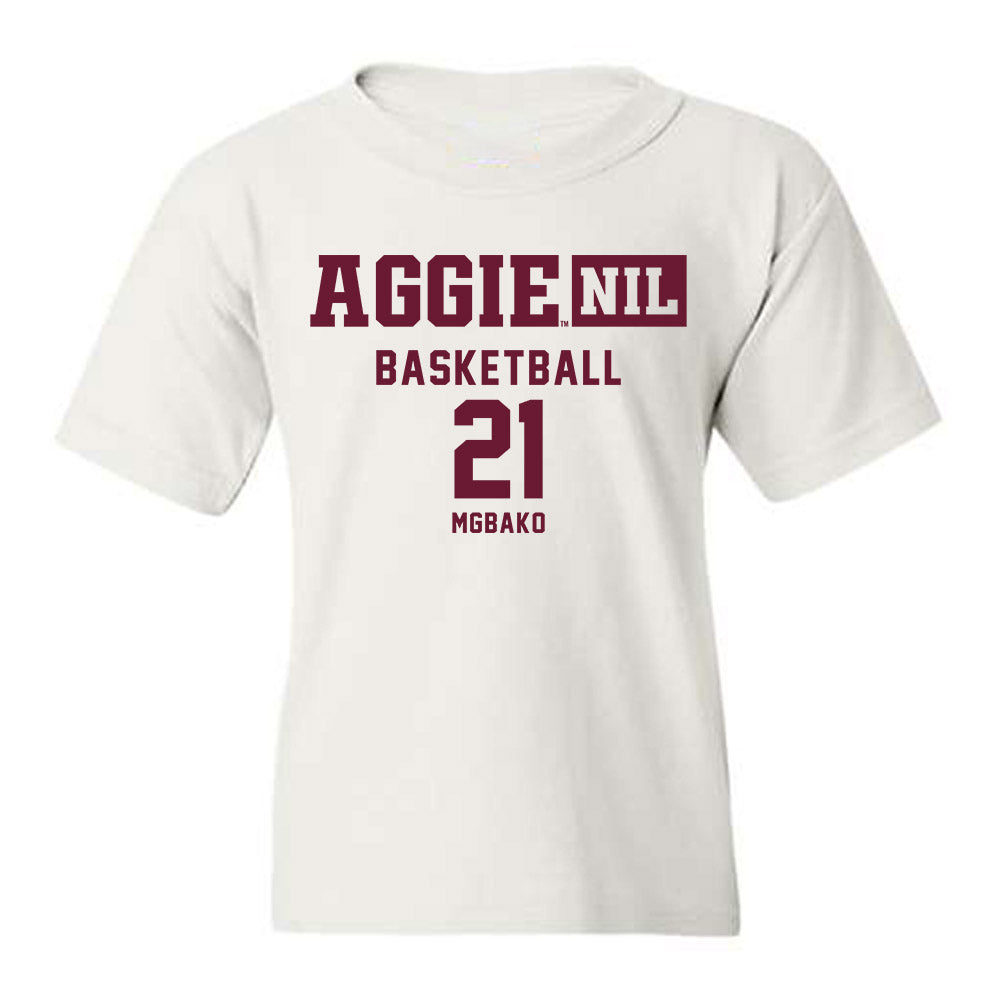 Texas A&M - NCAA Men's Basketball : Mackenzie Mgbako - Aggies NIL Classic Shersey Youth T-Shirt-0