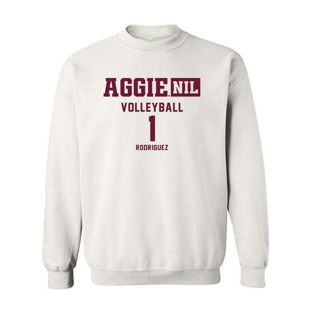 Texas A&M - NCAA Women's Volleyball : Gabi Rodriguez - Aggies NIL Classic Shersey Crewneck Sweatshirt-0