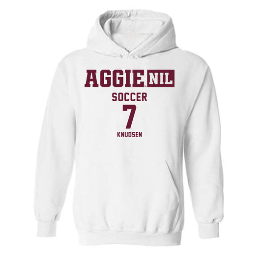 Texas A&M - NCAA Women's Soccer : Brynja Knudsen - Aggies NIL Classic Shersey Hooded Sweatshirt-0