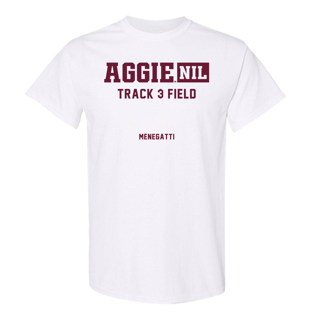 Texas A&M - NCAA Women's Track & Field : Bradie Menegatti - Aggies NIL Classic Shersey T-Shirt-0