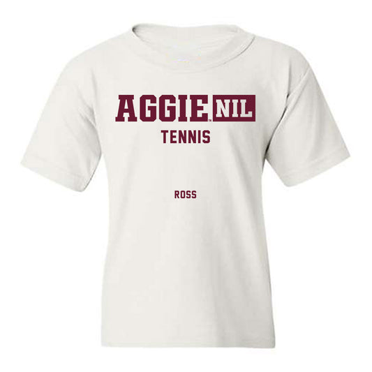 Texas A&M - NCAA Men's Tennis : Matthis Ross - Aggies NIL Classic Shersey Youth T-Shirt-0
