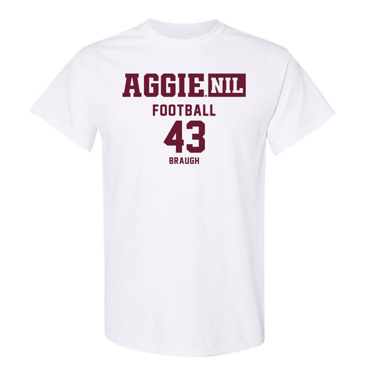 Texas A&M - NCAA Football : Carter Braugh - Aggies NIL Classic Shersey T-Shirt-0