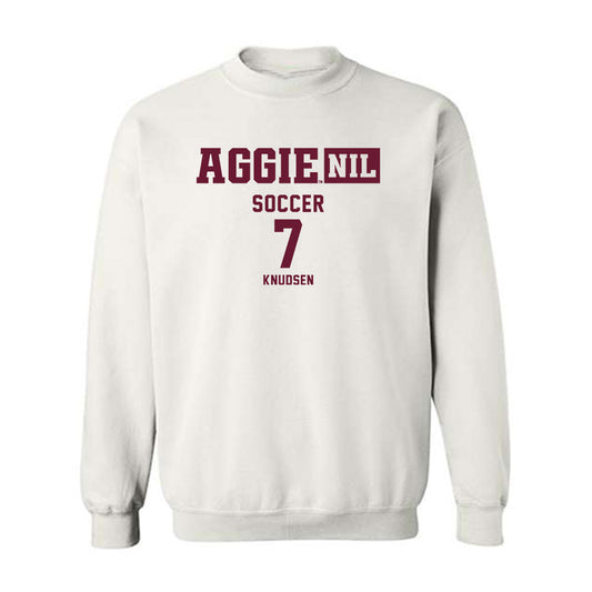 Texas A&M - NCAA Women's Soccer : Brynja Knudsen - Aggies NIL Classic Shersey Crewneck Sweatshirt-0