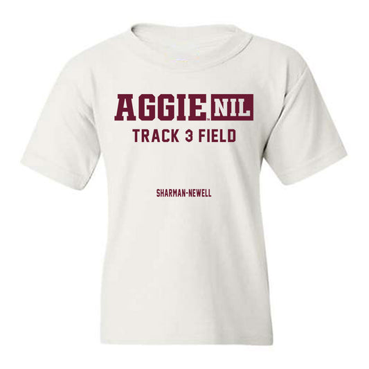 Texas A&M - NCAA Men's Track & Field : Reece Sharman-Newell - Aggies NIL Classic Shersey Youth T-Shirt-0