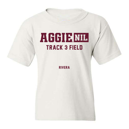 Texas A&M - NCAA Men's Track & Field : Jasiah Rivera - Aggies NIL Classic Shersey Youth T-Shirt-0