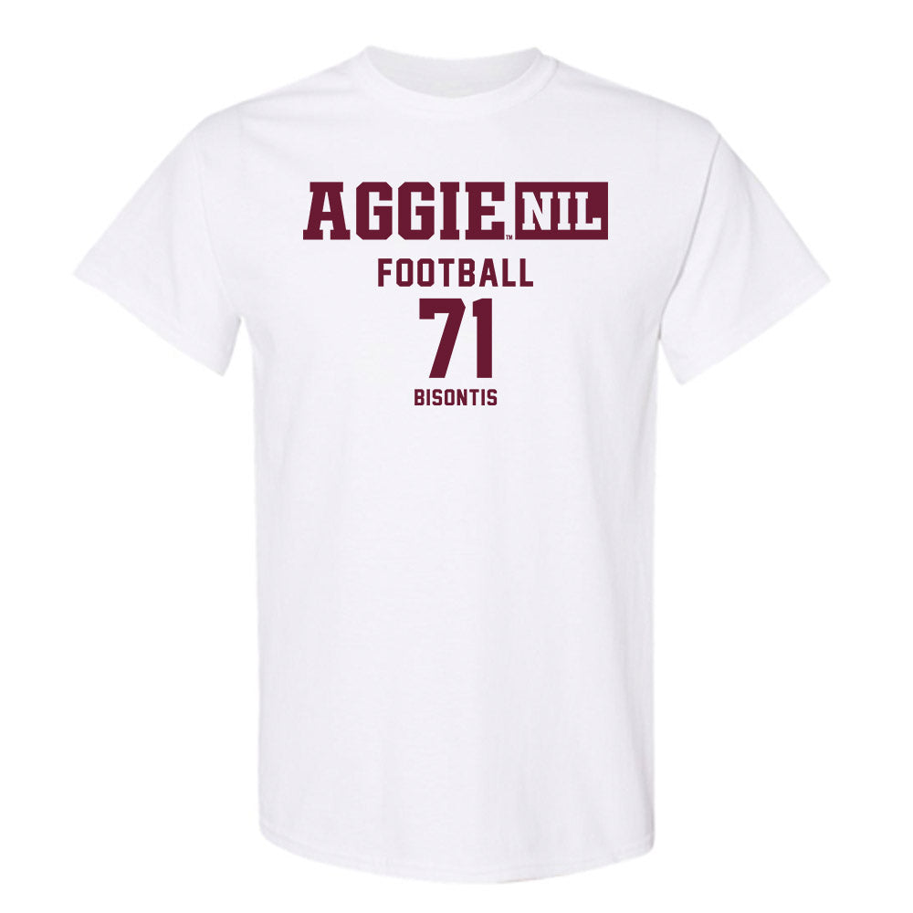 Texas A&M - NCAA Football : Chase Bisontis - Aggies NIL Classic Shersey T-Shirt-0