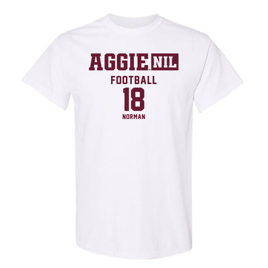 Texas A&M - NCAA Football : TK Norman - Aggies NIL Classic Shersey T-Shirt-0