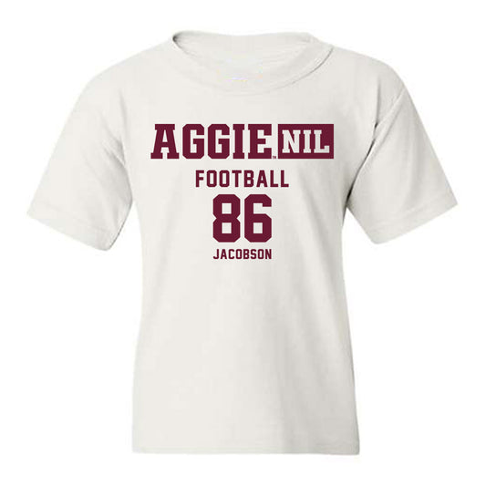 Texas A&M - NCAA Football : Evan Jacobson - Aggies NIL Classic Shersey Youth T-Shirt-0