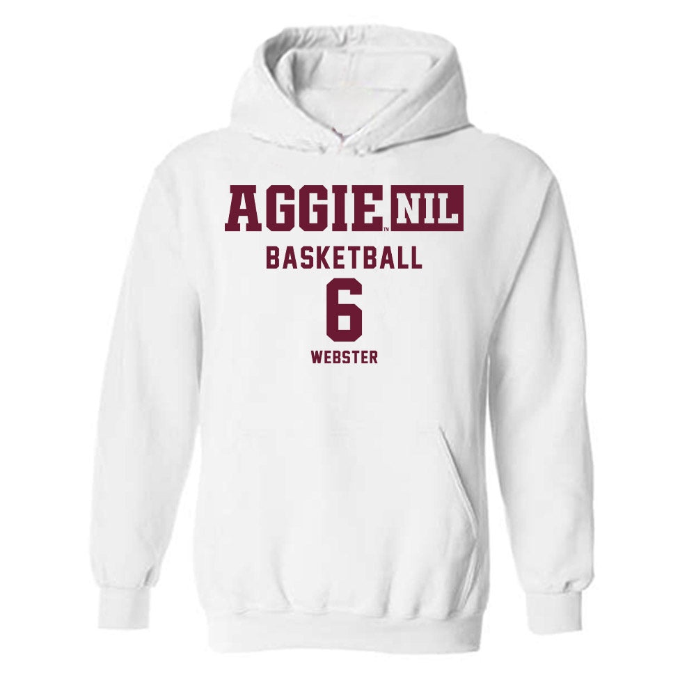 Texas A&M - NCAA Women's Basketball : Jordan Webster - Aggies NIL Classic Shersey Hooded Sweatshirt-0