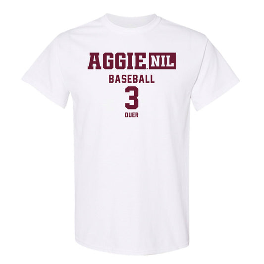 Texas A&M - NCAA Baseball : Jake Duer - Aggies NIL Classic Shersey T-Shirt-0