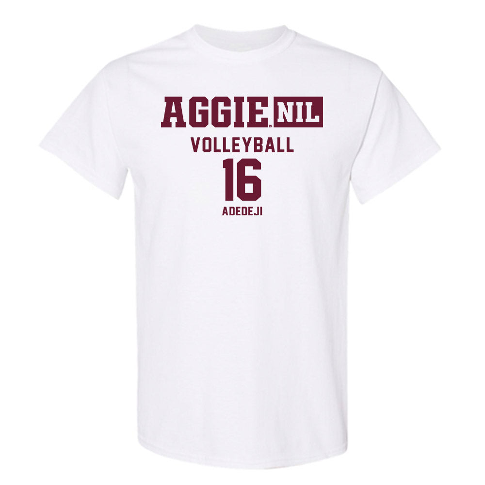 Texas A&M - NCAA Women's Volleyball : Lolufe Adedeji - Aggies NIL Classic Shersey T-Shirt-0