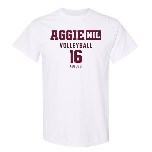 Texas A&M - NCAA Women's Volleyball : Lolufe Adedeji - Aggies NIL Classic Shersey T-Shirt-0