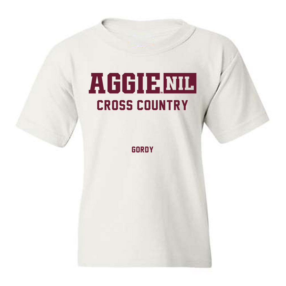 Texas A&M - NCAA Men's Cross Country : Carter Gordy - Aggies NIL Classic Shersey Youth T-Shirt-0