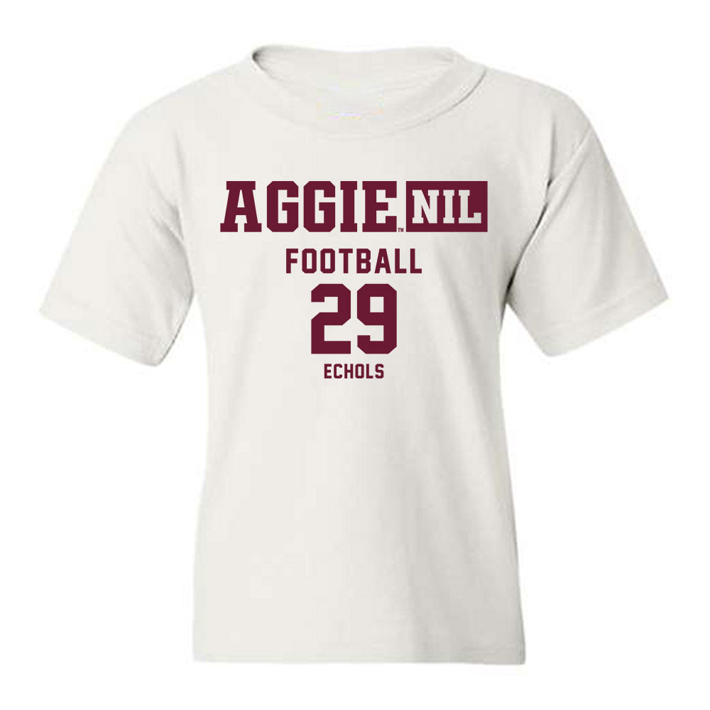 Texas A&M - NCAA Football : Justin Echols - Aggies NIL Classic Shersey Youth T-Shirt-0