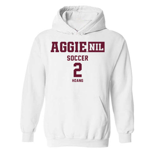 Texas A&M - NCAA Women's Soccer : Emma Hoang - Aggies NIL Classic Shersey Hooded Sweatshirt-0
