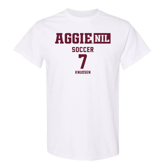 Texas A&M - NCAA Women's Soccer : Brynja Knudsen - Aggies NIL Classic Shersey T-Shirt-0