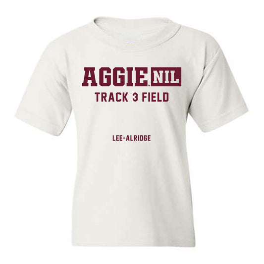 Texas A&M - NCAA Men's Track & Field : Jaise Lee-alridge - Aggies NIL Classic Shersey Youth T-Shirt-0