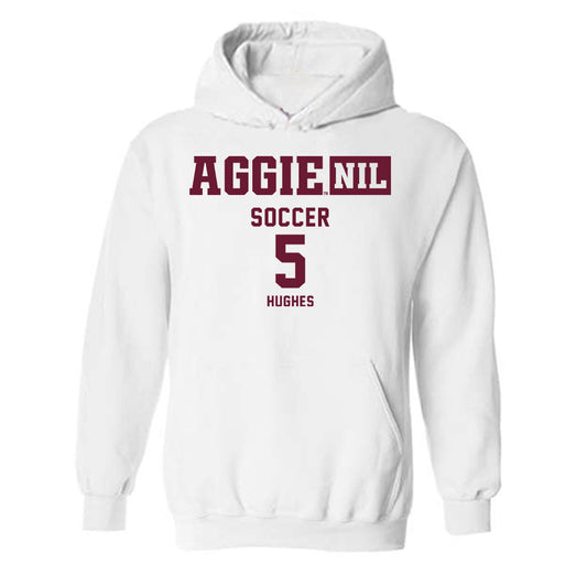 Texas A&M - NCAA Women's Soccer : Blake Hughes - Aggies NIL Classic Shersey Hooded Sweatshirt-0