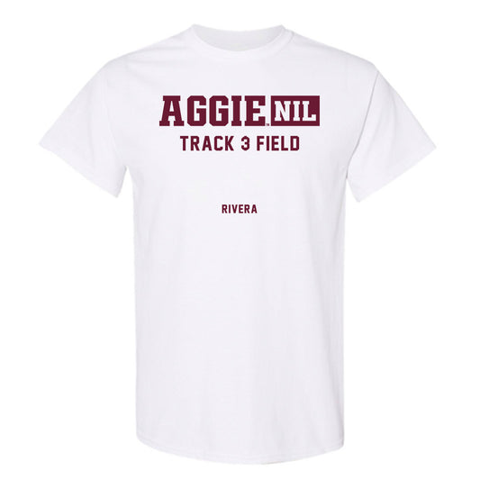 Texas A&M - NCAA Men's Track & Field : Jasiah Rivera - Aggies NIL Classic Shersey T-Shirt-0
