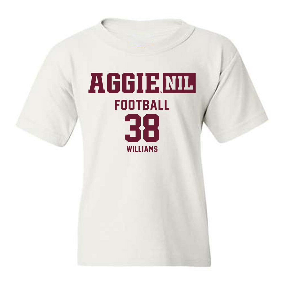 Texas A&M - NCAA Football : Whitaker Williams - Aggies NIL Classic Shersey Youth T-Shirt-0