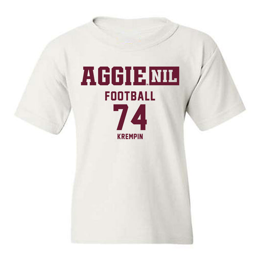 Texas A&M - NCAA Football : Zaden Krempin - Aggies NIL Classic Shersey Youth T-Shirt-0