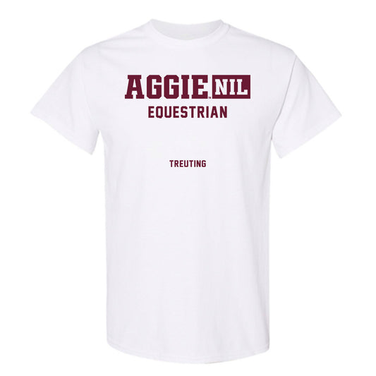 Texas A&M - NCAA Equestrian : Alida Treuting - Aggies NIL Classic Shersey T-Shirt-0