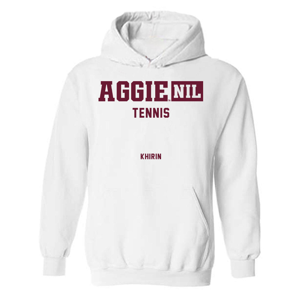 Texas A&M - NCAA Women's Tennis : Nicole Khirin - Aggies NIL Classic Shersey Hooded Sweatshirt-0