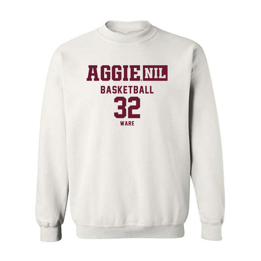 Texas A&M - NCAA Women's Basketball : Lauren Ware - Aggies NIL Classic Shersey Crewneck Sweatshirt-0