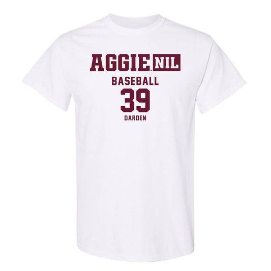 Texas A&M - NCAA Baseball : Ethan Darden - Aggies NIL Classic Shersey T-Shirt-0
