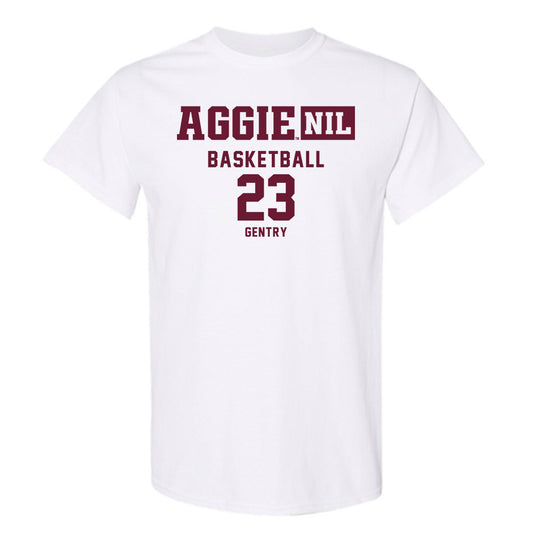 Texas A&M - NCAA Women's Basketball : Gianna Gentry - Aggies NIL Classic Shersey T-Shirt-0