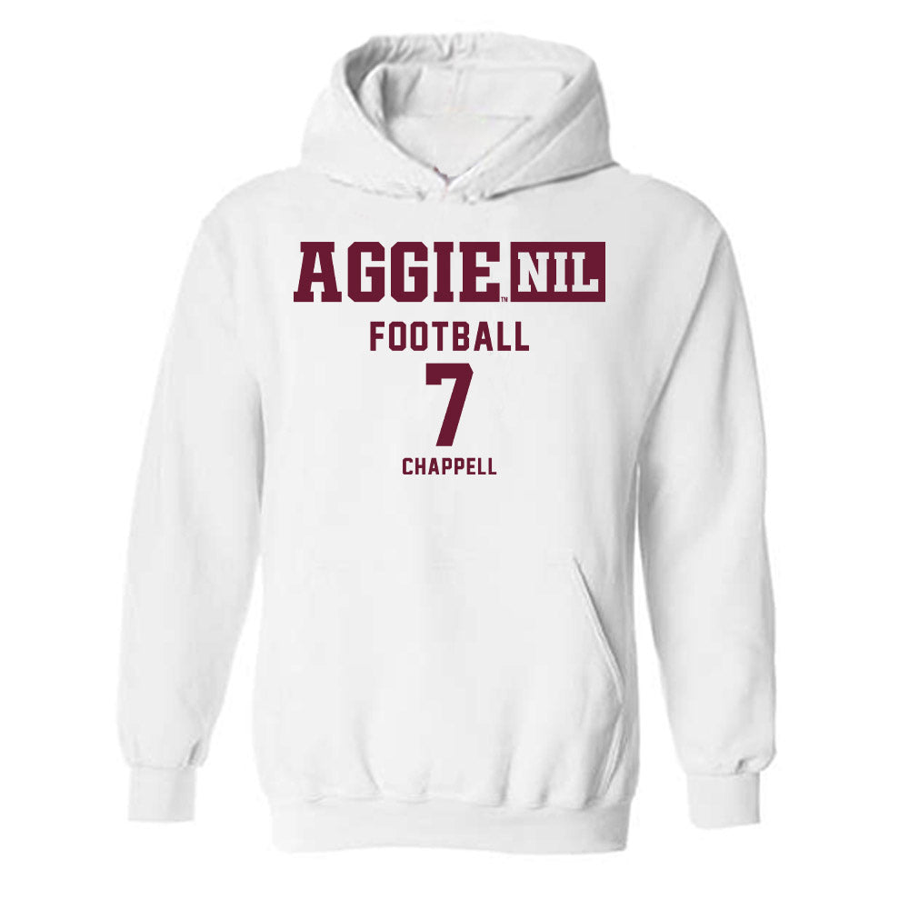 Texas A&M - NCAA Football : Tyreek Chappell - Aggies NIL Classic Shersey Hooded Sweatshirt-0