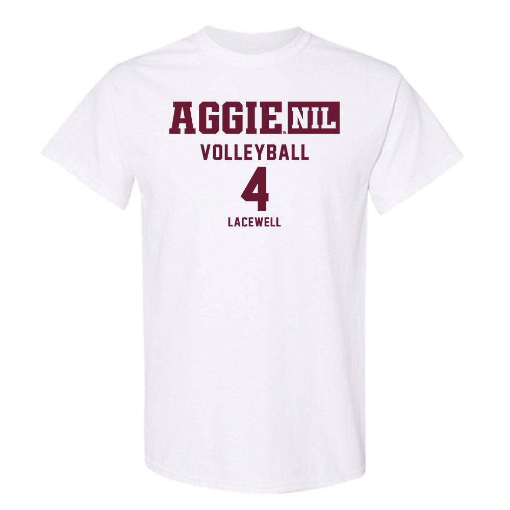 Texas A&M - NCAA Women's Volleyball : Brooke Lacewell - Aggies NIL Classic Shersey T-Shirt-0