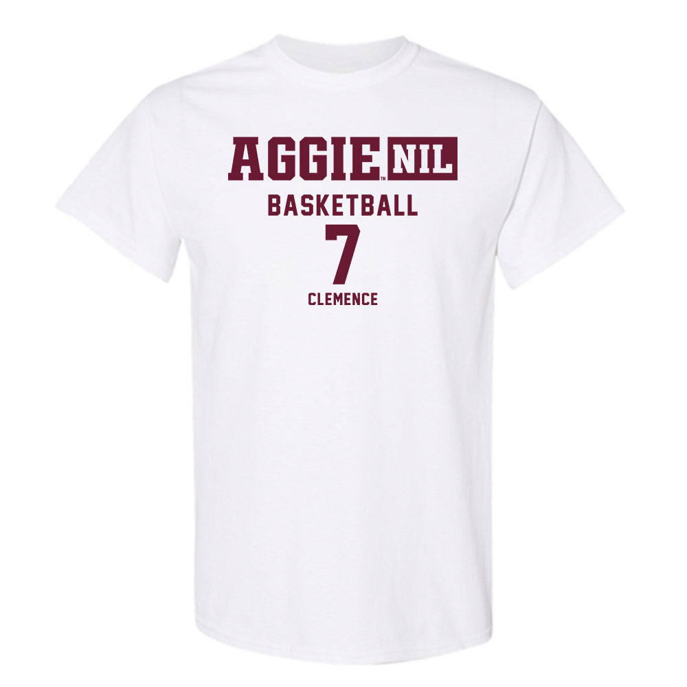 Texas A&M - NCAA Men's Basketball : Zach Clemence - Aggies NIL Classic Shersey T-Shirt-0