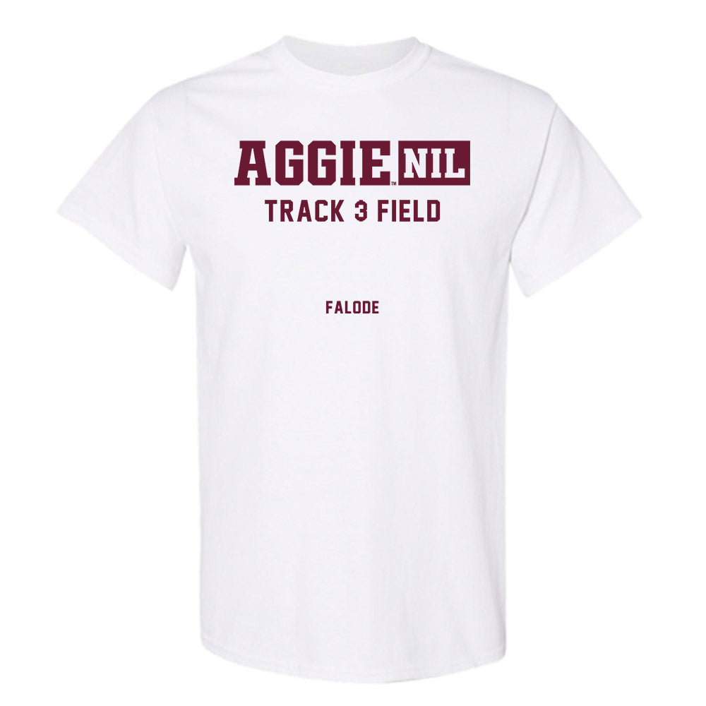 Texas A&M - NCAA Men's Track & Field : Daniel Falode - Aggies NIL Classic Shersey T-Shirt-0