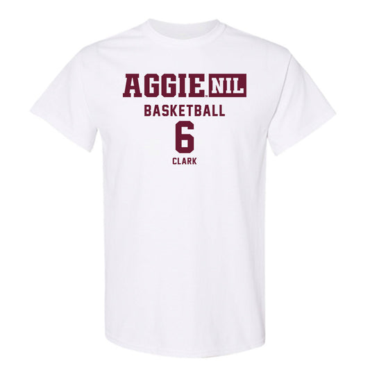 Texas A&M - NCAA Men's Basketball : Preston Clark - Aggies NIL Classic Shersey T-Shirt-0