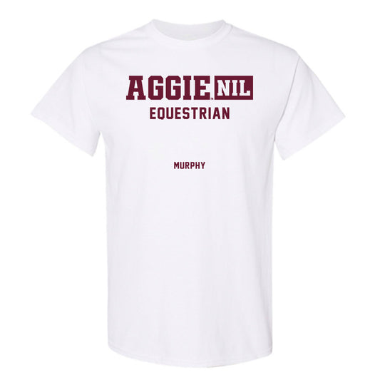 Texas A&M - NCAA Equestrian : Kacey Murphy - Aggies NIL Classic Shersey T-Shirt-0
