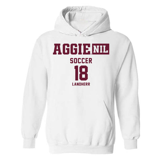 Texas A&M - NCAA Women's Soccer : Lucy Landherr - Aggies NIL Classic Shersey Hooded Sweatshirt-0