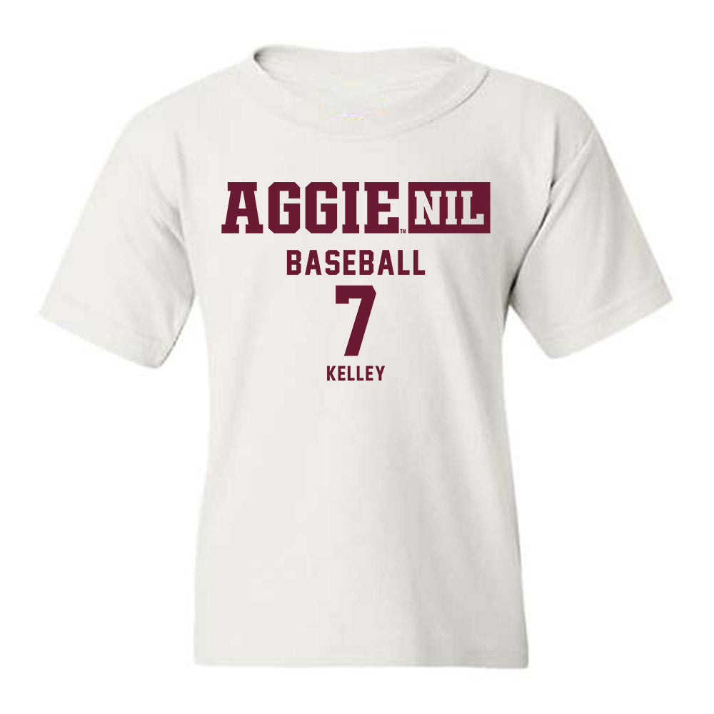 Texas A&M - NCAA Baseball : Matthew Kelley - Aggies NIL Classic Shersey Youth T-Shirt-0