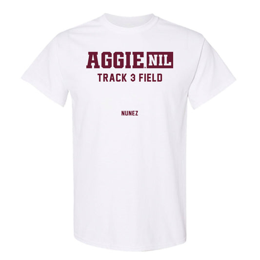 Texas A&M - NCAA Women's Track & Field : Taylor Nunez - Aggies NIL Classic Shersey T-Shirt-0