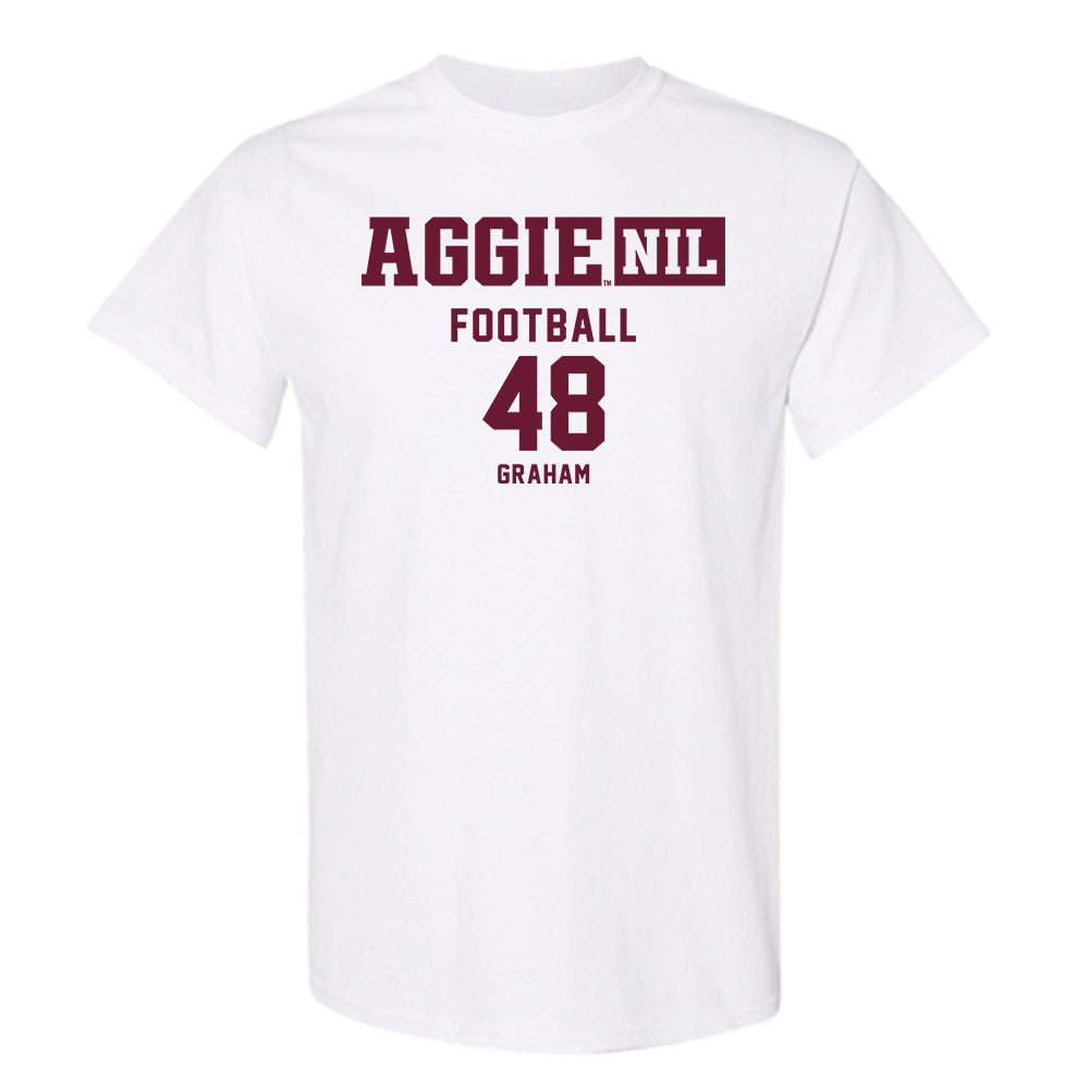 Texas A&M - NCAA Football : Jacob Graham - Aggies NIL Classic Shersey T-Shirt-0