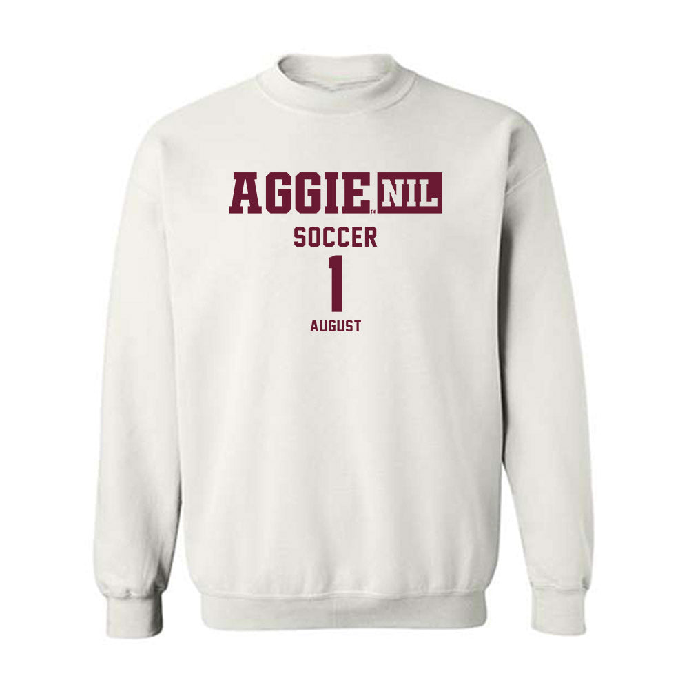 Texas A&M - NCAA Women's Soccer : Makenna August - Aggies NIL Classic Shersey Crewneck Sweatshirt-0