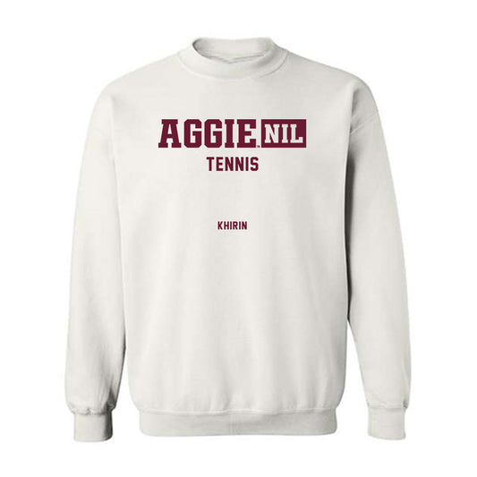 Texas A&M - NCAA Women's Tennis : Nicole Khirin - Aggies NIL Classic Shersey Crewneck Sweatshirt-0