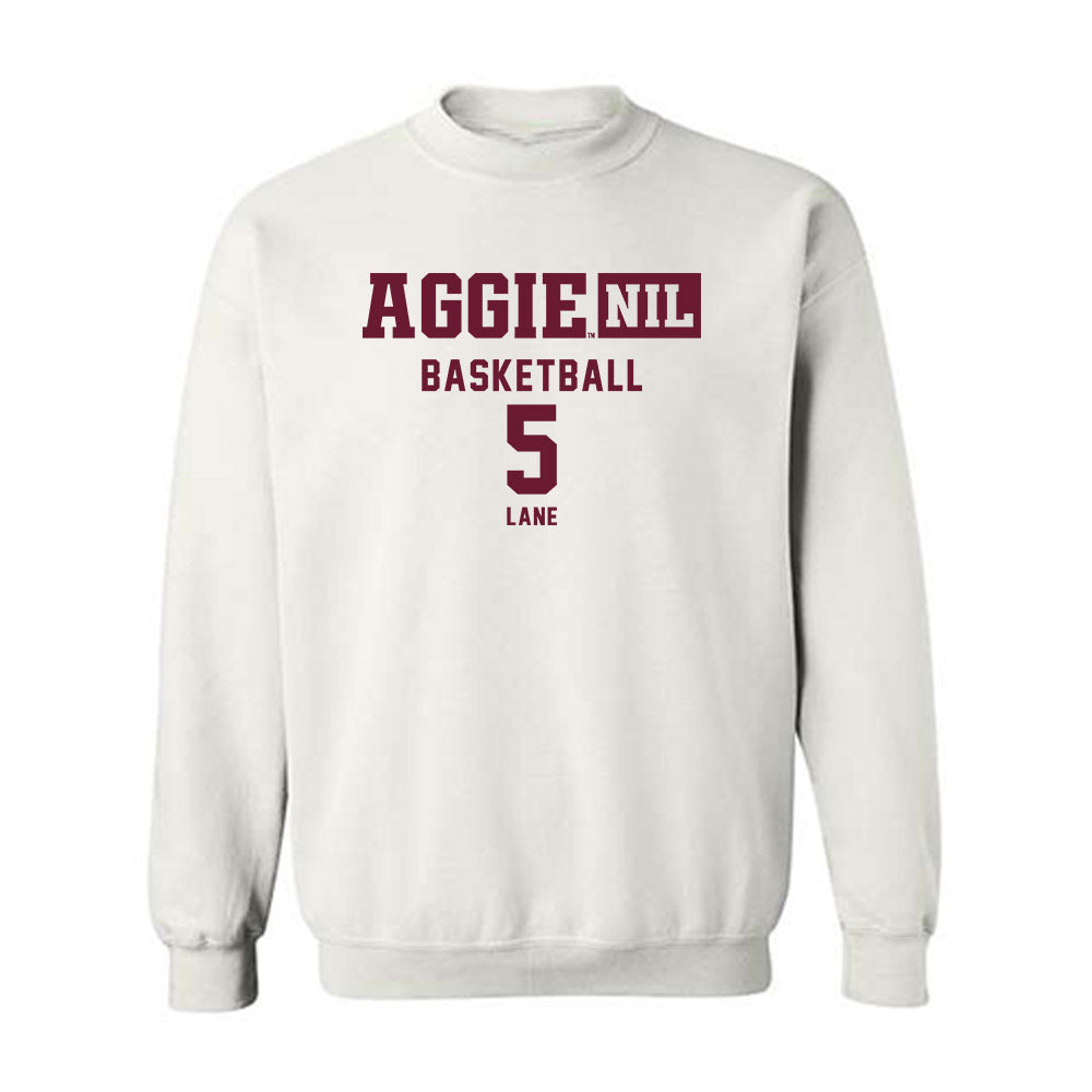 Texas A&M - NCAA Men's Basketball : Jacari Lane - Aggies NIL Classic Shersey Crewneck Sweatshirt-0