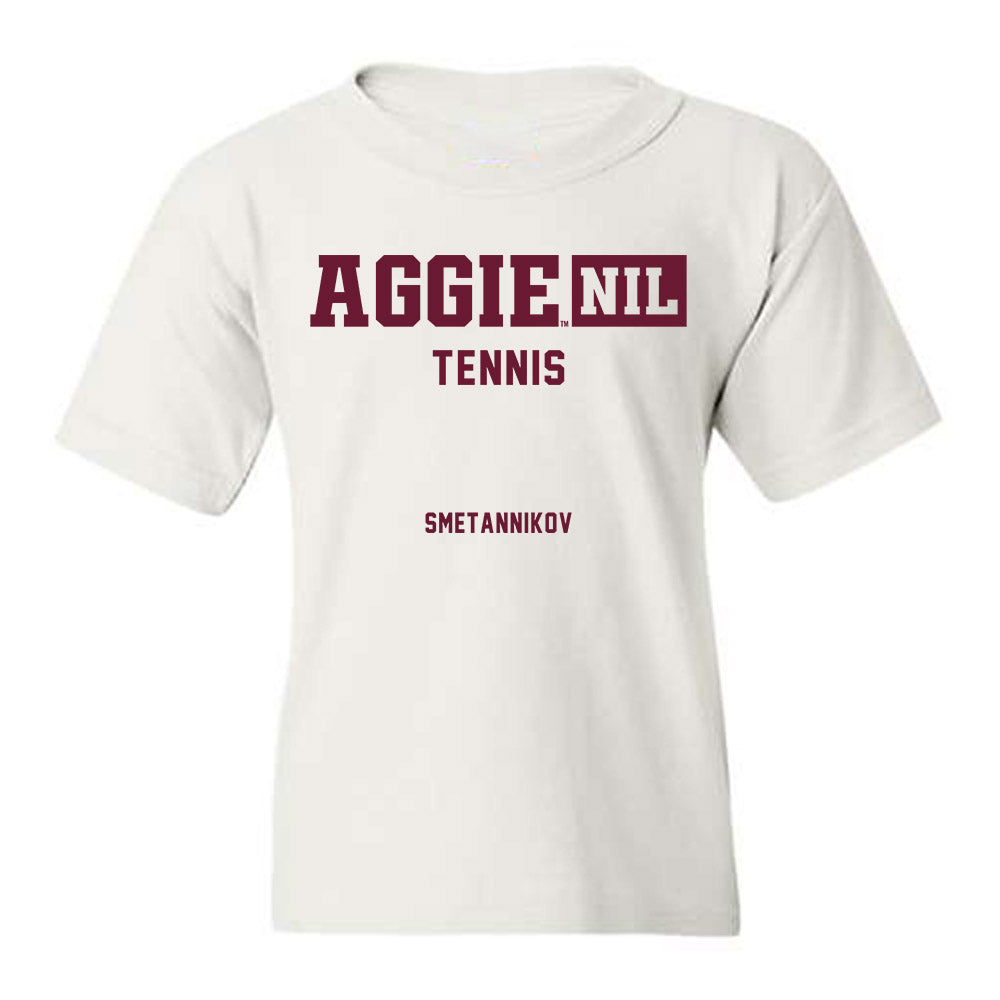 Texas A&M - NCAA Women's Tennis : Daria Smetannikov - Aggies NIL Classic Shersey Youth T-Shirt-0