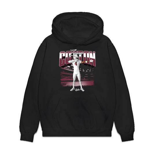 Mississippi State - NCAA Football : Zayion Cotton - Collage Premium Hooded Sweatshirt-0