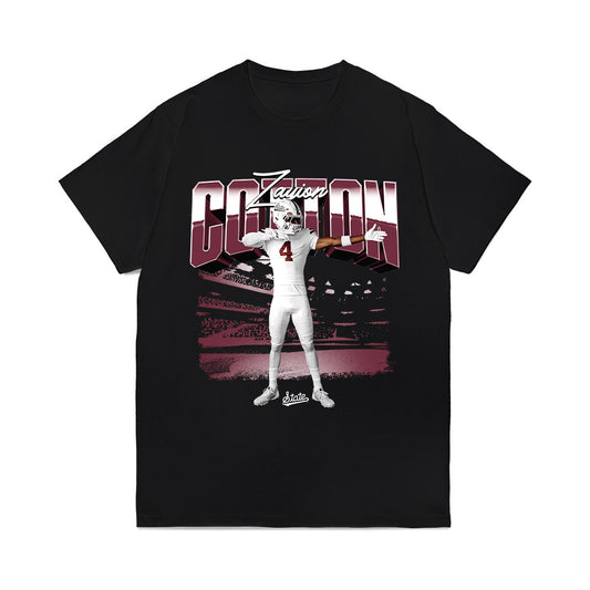 Mississippi State - NCAA Football : Zayion Cotton - Collage Comfort Colors T-Shirt-0