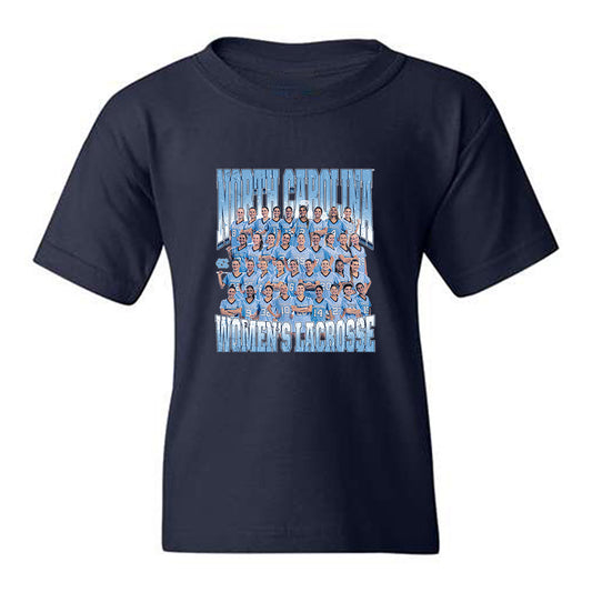 UNC - NCAA Women's Lacrosse : - Team Collage Youth T-Shirt-0