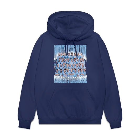 UNC - NCAA Women's Lacrosse : - Team Collage Fleece Hooded Sweatshirt-0